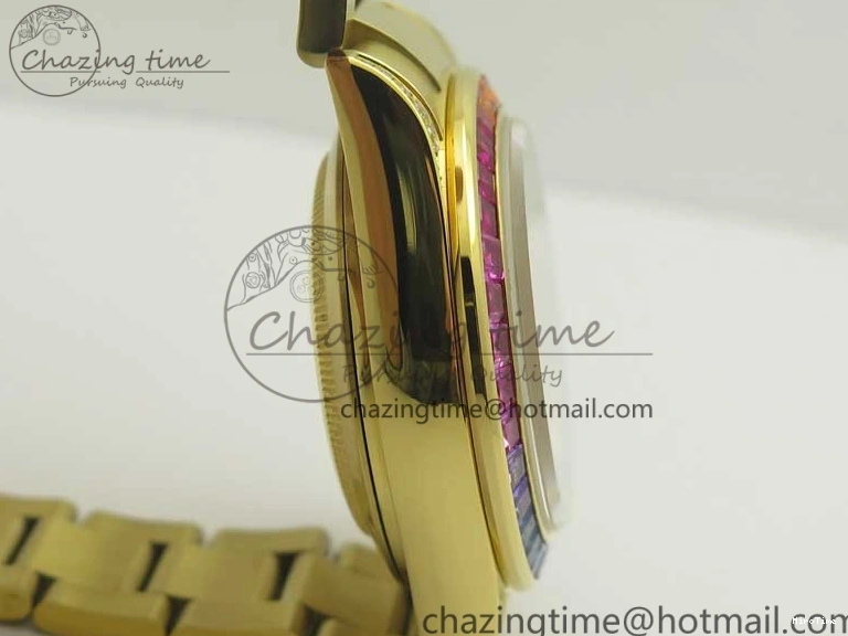 MiroTime 0307 Daytona 116589RBOW YG Rainbow Crystal BLF Best Edition Black Dial on YG Bracelet A ZeroBulk 3352